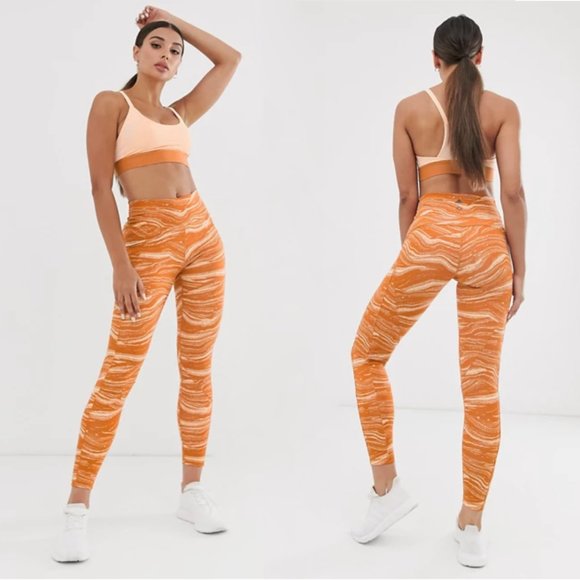 Adidas x Wanderlust | Marble Pattern Leggings Sz.S - Picture 1 of 10